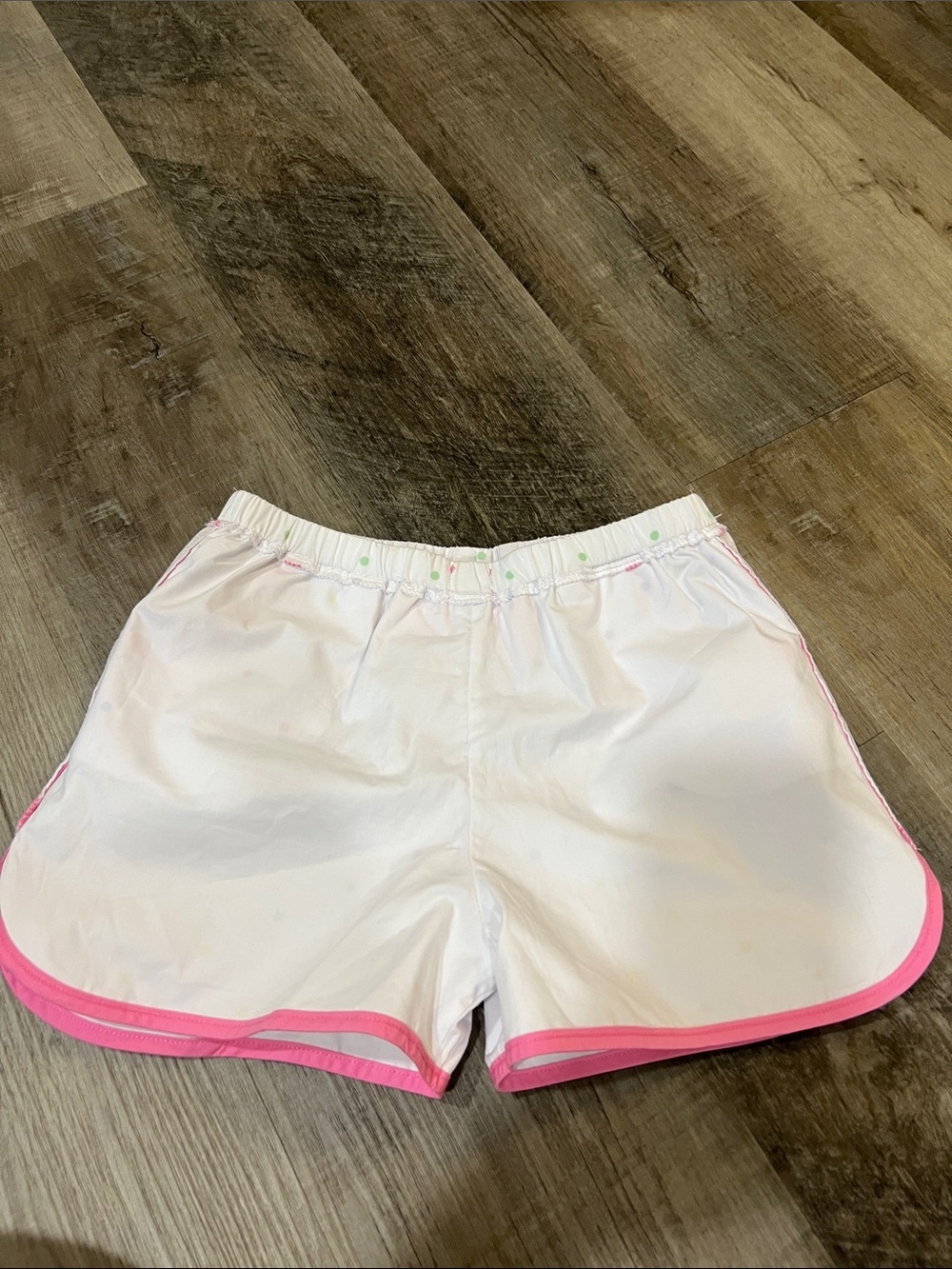 The Beaufort Bonnet Polka Dot Shorts with Pink Trim and Bow size 10 - Picture 3 of 5